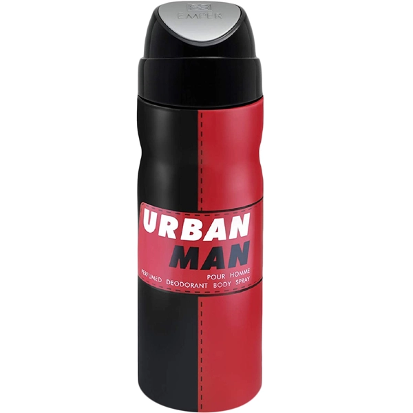 اسپری بدن اوربان من مردانه امپر اصل دئودورانت بدن و لباس 200میل | EMPER URBAN MAN Pour Homme Perfumed Deodorant Body Spray 200ml